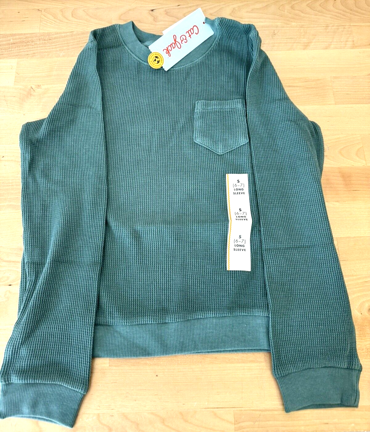 main story Waffle Tee Plum Kitten 2y ロンT main story Waffle Tee Plum Kitten 2y ロンT