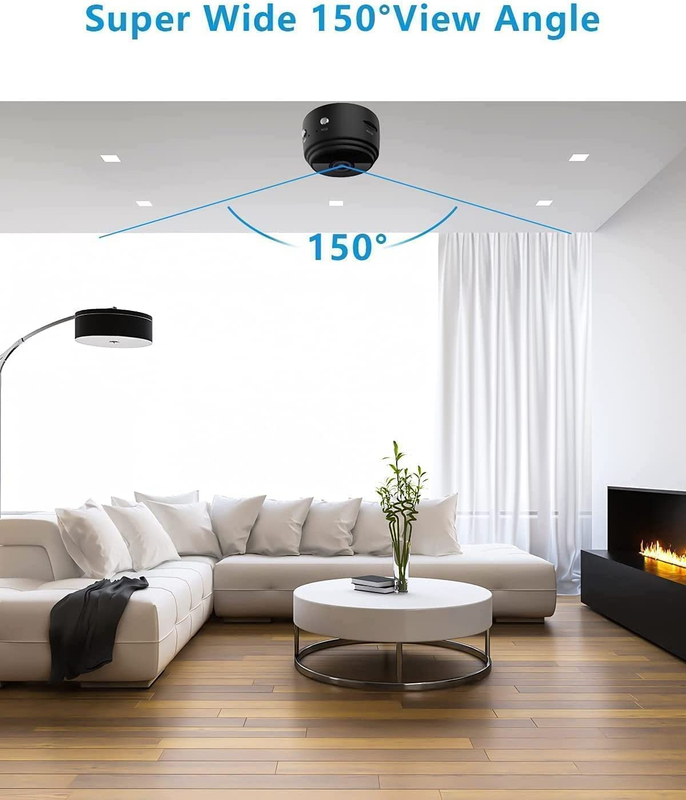 1080P Magnetic Spy Camera Hidden Camera, Wifi for Home Office Security,With Moti