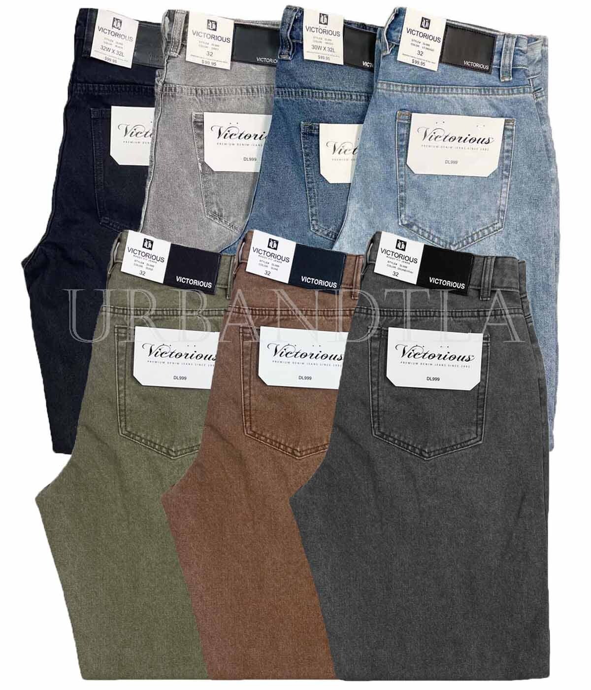 Men's Baggy Jeans Loose Fit Wide Leg Denim Pants Size 28-42 Men's Baggy Jeans Loose Fit Wide Leg Denim Pants Size 28-42