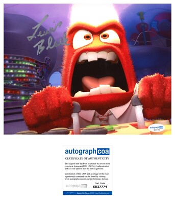 LEWIS BLACK SIGNED STAND-UP COMEDIAN INSIDE OUT ANGER 8X10 PHOTO - ACOA COA