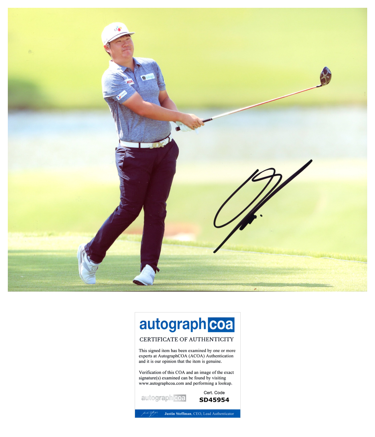 SUNGJAE IM SIGNED PGA GOLF 8x10 PHOTO B w/PROOF & AUTOGRAPH