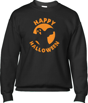Happy Halloween Ghost Party Costume Teacher Parent Appropriate Mens Sweatshirt
