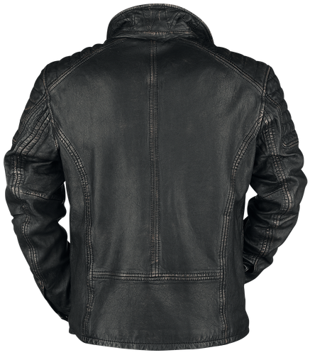 GIPSY GIPSY RANDALL NSLROV MÄNNER LEDERJACKE SCHWARZ S 100% LEDER MÄNNER BASICS, BIKER