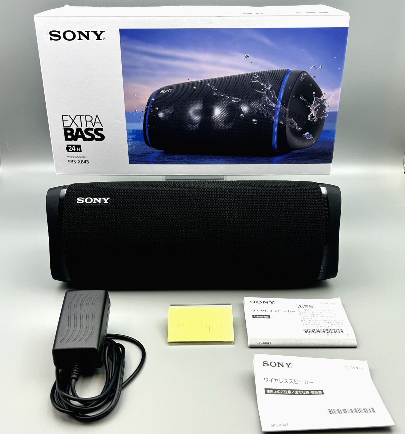 Sony SRS-XB43 Bluetooth Speaker EXTRA BASS Powerful Portable Speaker Black Used Sony SRS-XB43 Bluetooth Speaker EXTRA BASS Powerful Portable Speaker Black Used