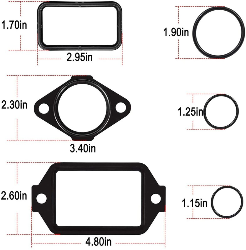 10263 Engine Oil Cooler Install Kit For GM 6.6 Duramax LB7 LLY LBZ LMM 2001~2010