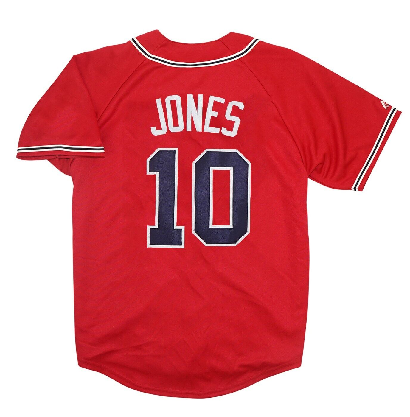 Chipper Jones Atlanta Braves Alternate Red Jersey Men's (S Chipper Jones Atlanta Braves Alternate Red Jersey Men's (S