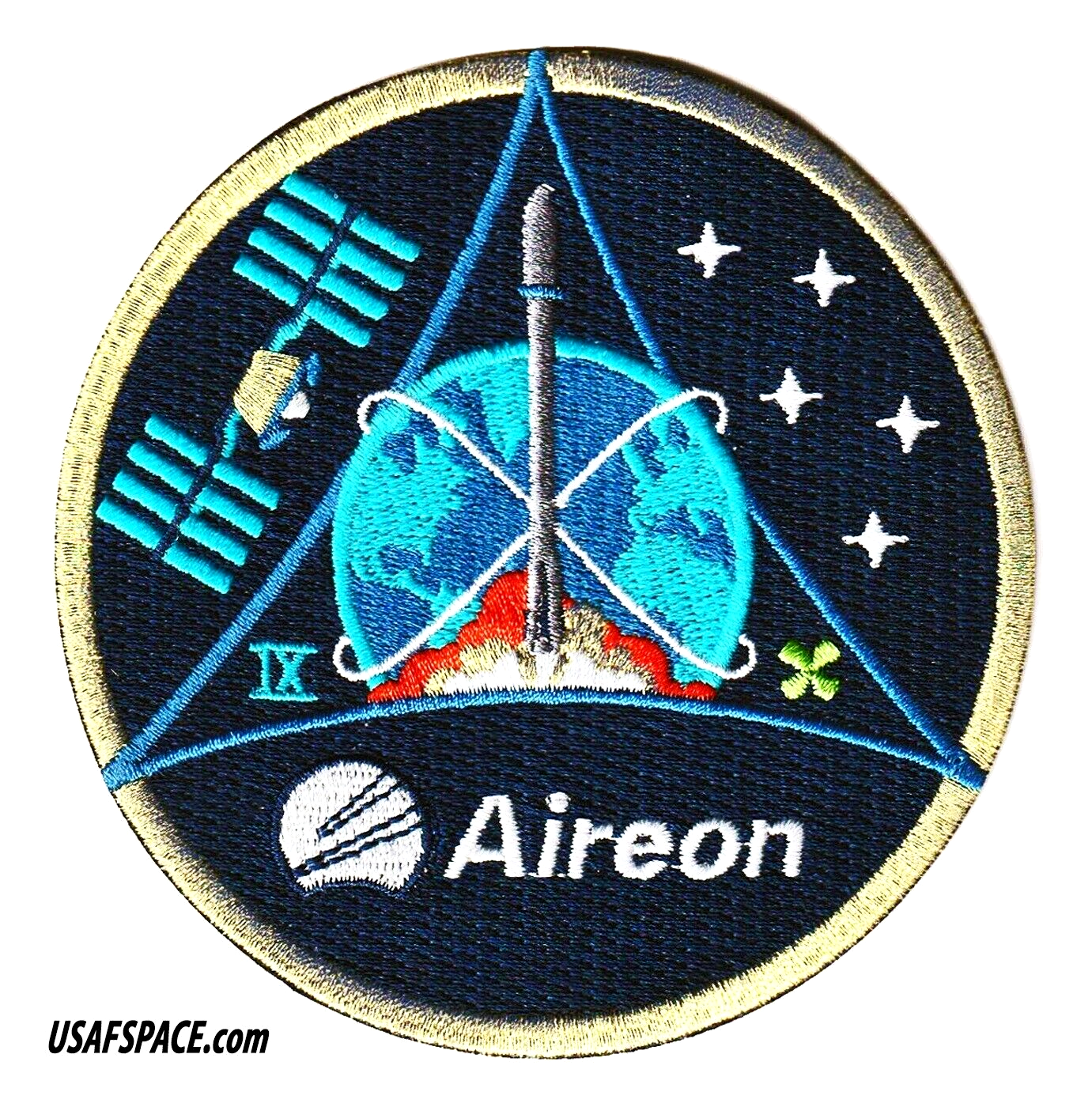 Authentic Aireon Flight 9 - Iridium-9 - SPACEX Falcon-9 Launch- USSF-VSFB- PATCH