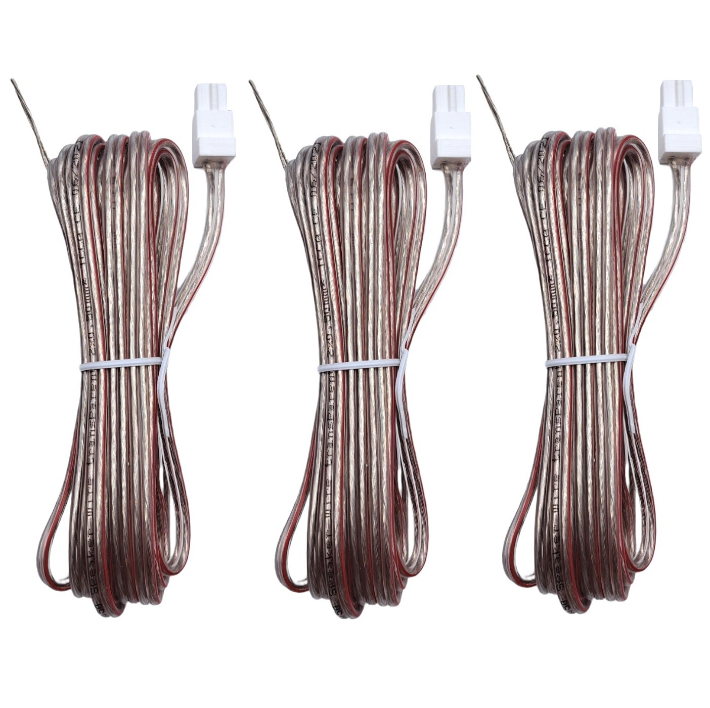 3x White Connector Red Gray Speaker Wire Cord Cable For Sony