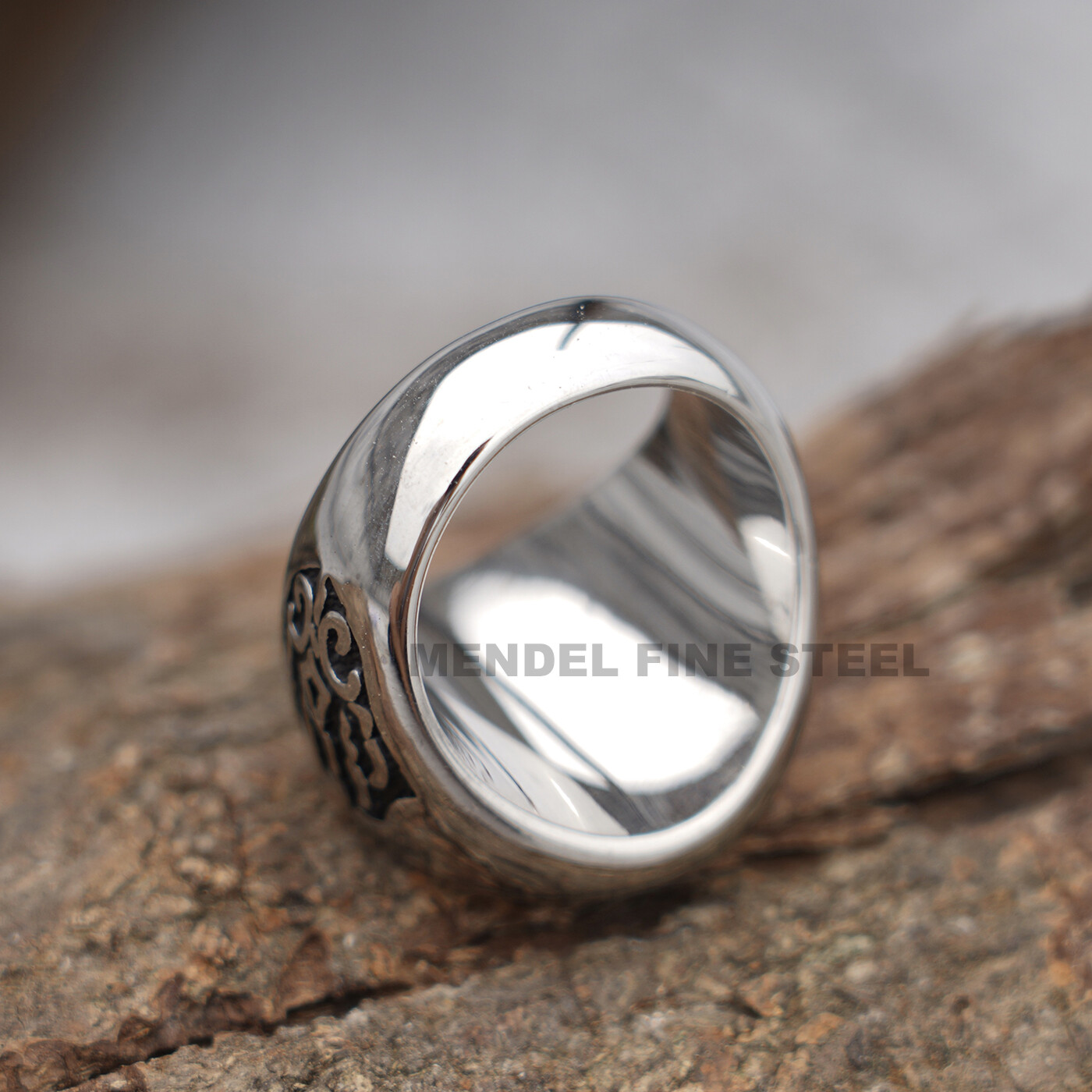 MENDEL Mens Norse Viking Wolf Head Claw Paw Ring Men Stainless Steel Size 7-15