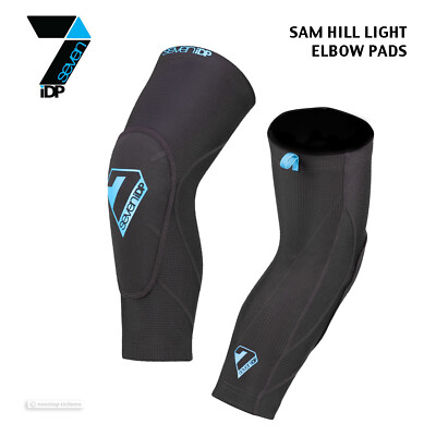 7iDP SAM HILL LITE MTB Mountain Bike Armor Protection Elbow Pads : BLACK/GREY