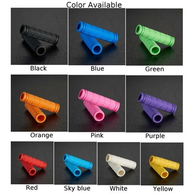2x Rubber Bike Bicycle Handlebar Grips Protect Cover Non-Slip Waterproof Part