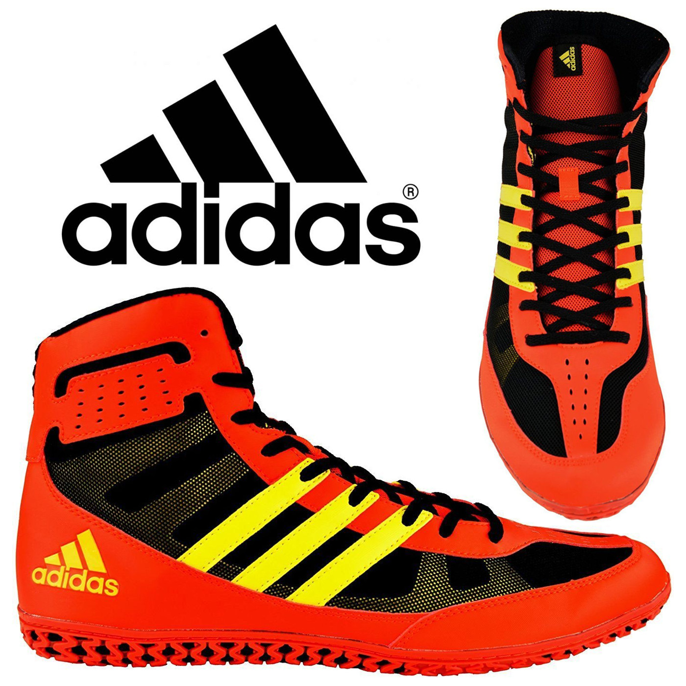 yellow wrestling boots