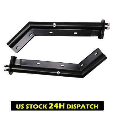 2Pcs 27.5'' Length Black Angled Spring Loaded Mud Flap Hanger Set For Semi Trucks