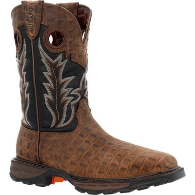 

Durango Maverick XP Рабочие ботинки в стиле вестерн со стальным носком, Brown gator print and black, DDB0456