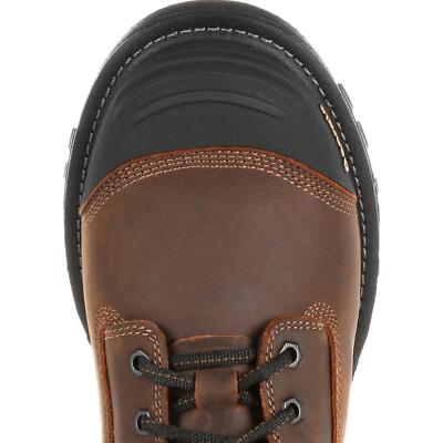 Pre-owned Georgia Boot Rumbler 8inch Composite Toe Waterproof Work Boot In Brown