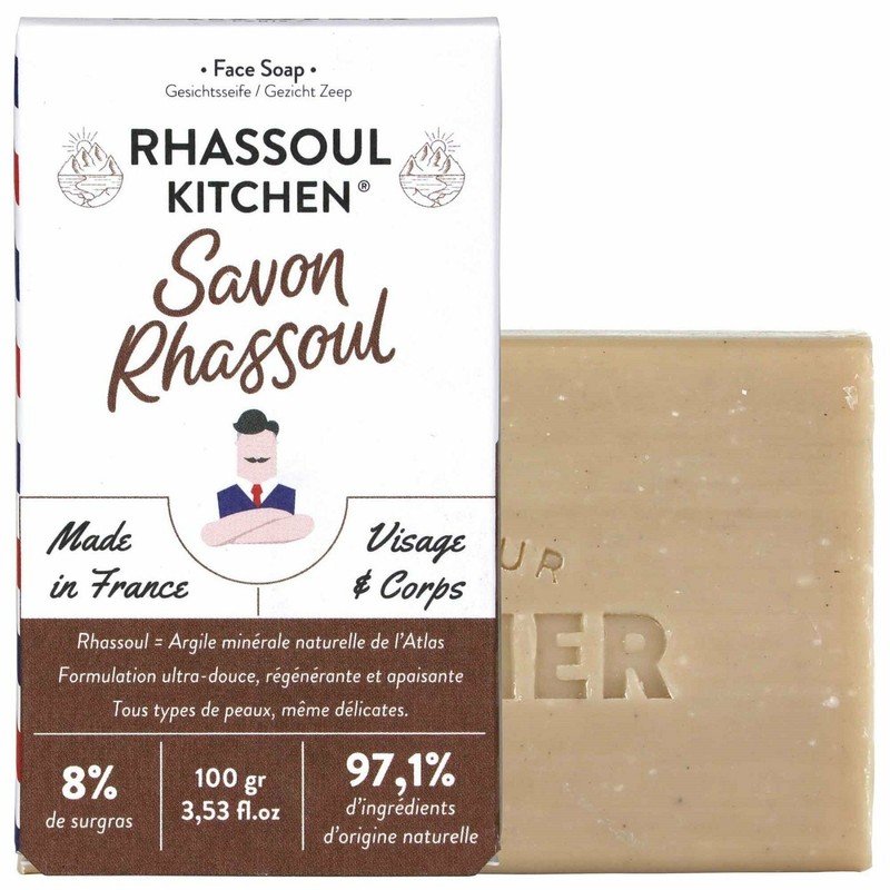 Monsieur Barbier Savon Ã©Quilibrant Naturel Pour Homme - Rhassoul Kitchen