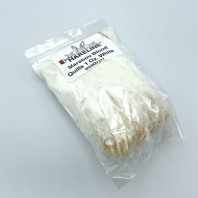 MARABOU STRUNG BLOOD QUILLS (BULK 1 OZ PACK) - Hareline Fly Tying Feathers NEW!