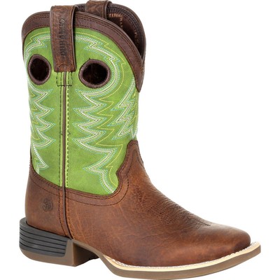 

Ботинки в стиле вестерн Durango Lil Rebel Pro Little Kid Lime, Frontier brown and lime, DBT0221C