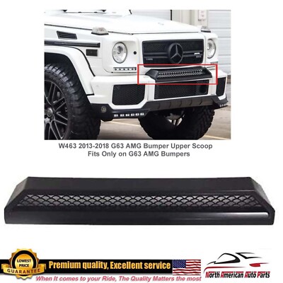 Front Bumper Upper Grille Brabus G63 G65 Conversion Trim Molding Scoop Part