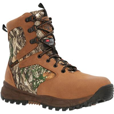 

Водонепроницаемые утепленные ботинки Rocky Spike Big Kid 800G для улицы, Chocolate and realtree edge, RKS0543Y
