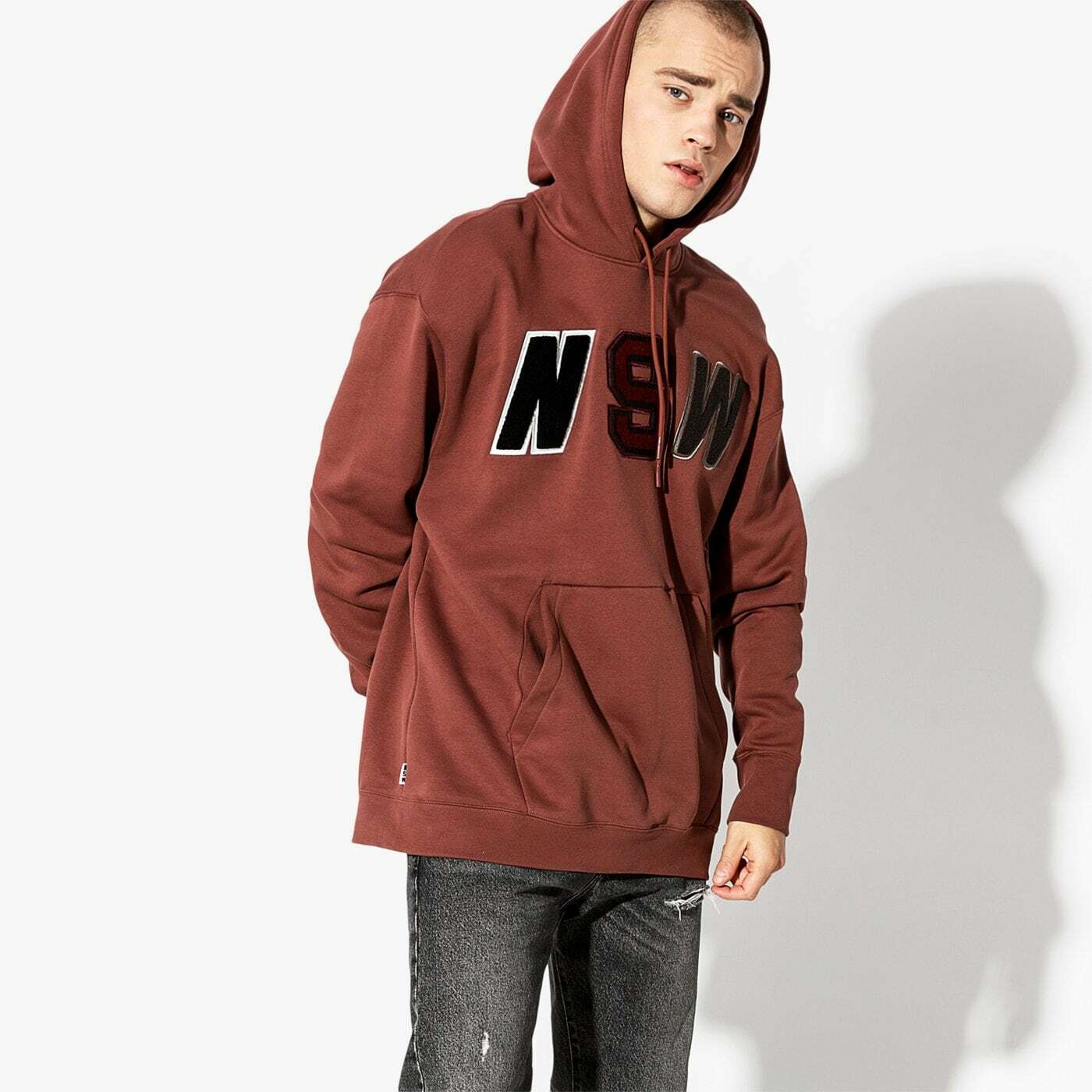 Nike SPORTSWEAR NSW Men's Fleece Hoodie Pullover Red Sepia Size M | eBay UK