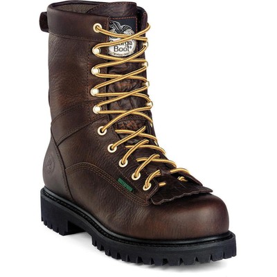 

Водонепроницаемые рабочие ботинки Georgia Boot со шнуровкой, Chocolate, G8041