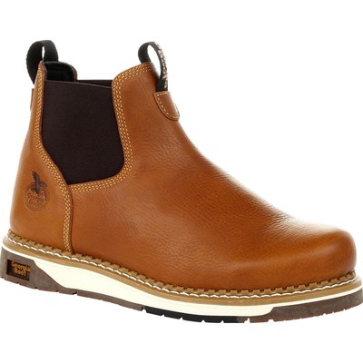 

Ботинки Georgia Boot AMP LT Wedge Chelsea Work Ботинки, Brown, GB00346
