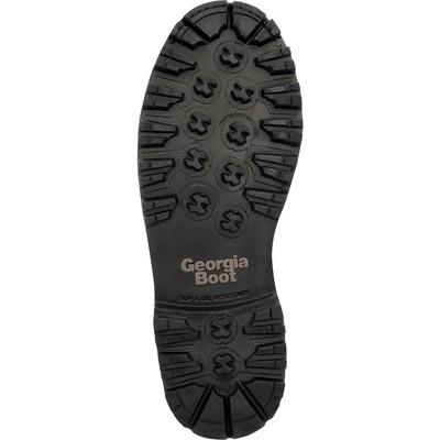 Pre-owned Georgia Boot Men's Brute Composite Toe Met Guard Waterproof Work Boot In Brown