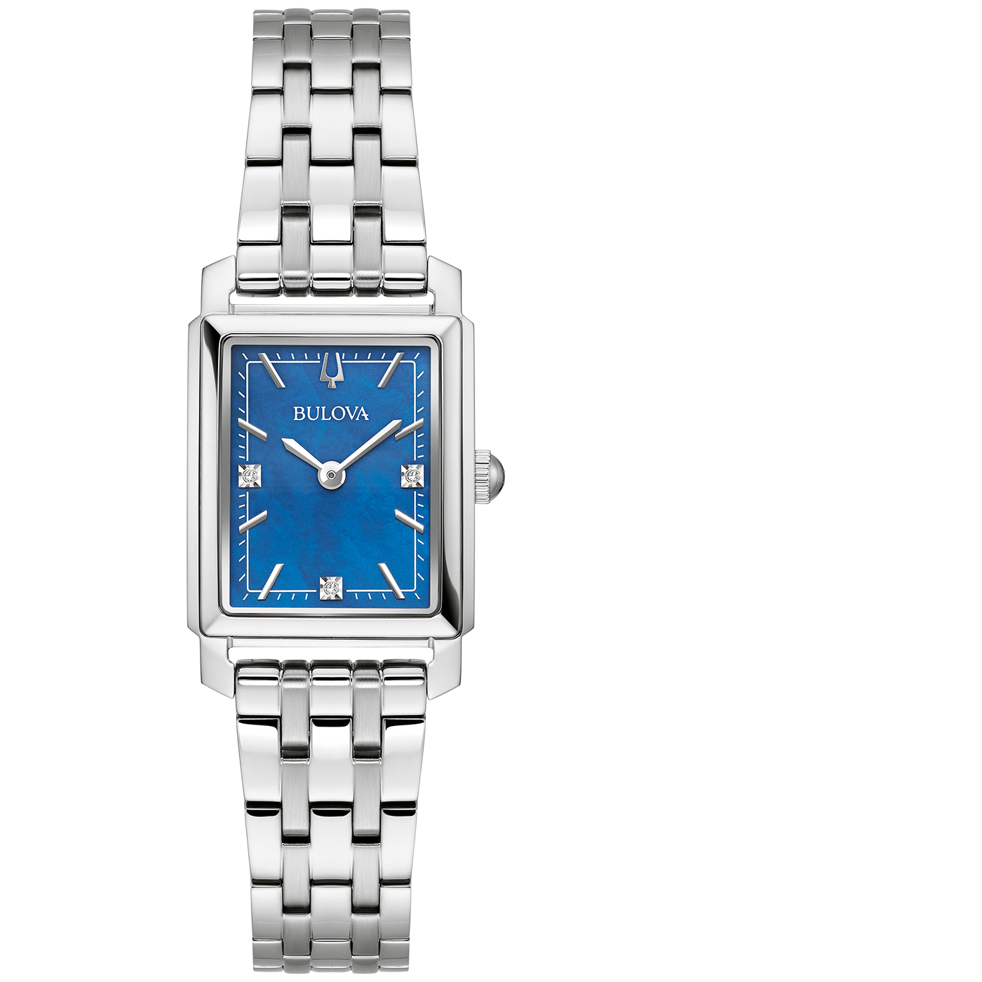 BULOVA 96P245 Armbanduhr Quarzuhr Damenuhr Edelstahl Silberfarben B-Ware - Bild 1 von 3