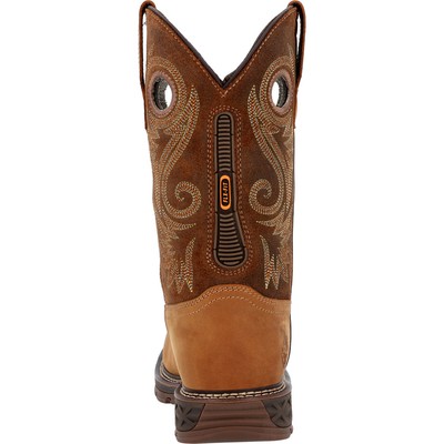Pre-owned Georgia Boot Carbo-tec Flx Alloy Toe Waterproof Pull-on Work Boot In Brown