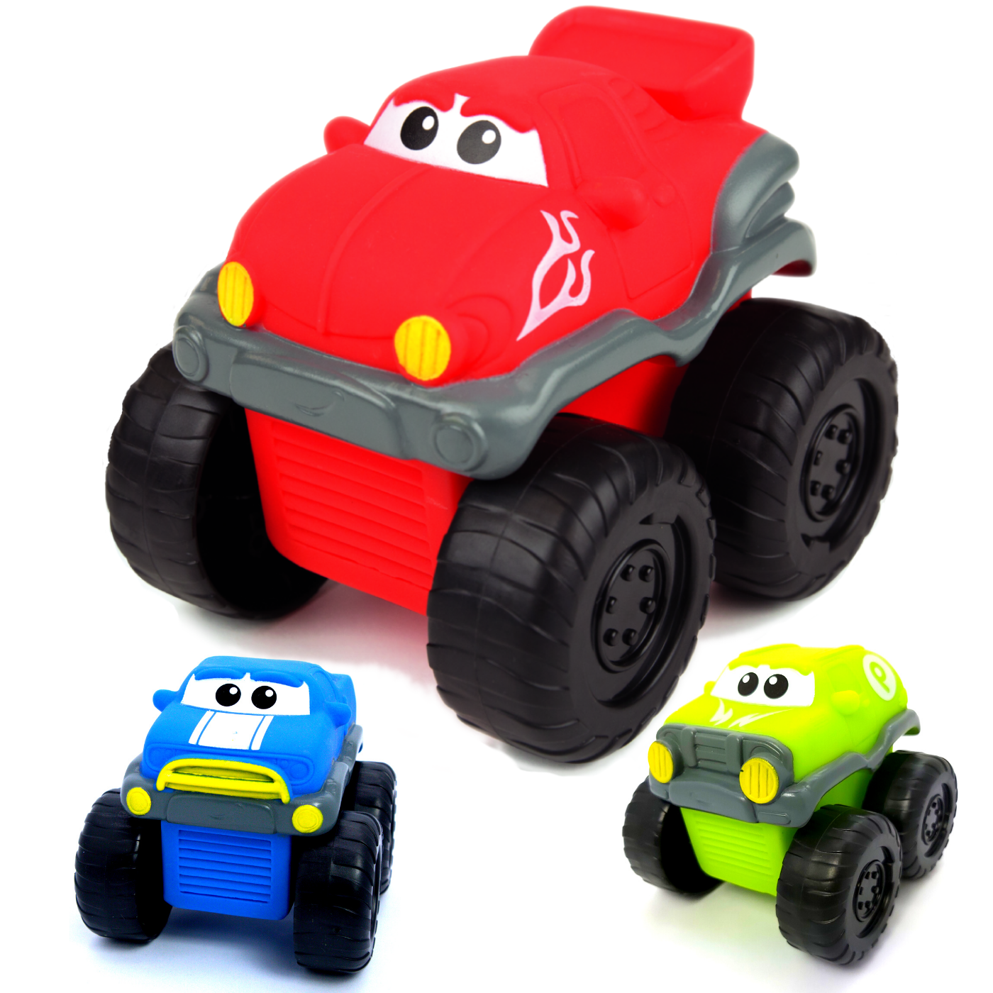 3er Set 1x Kinder Spielzeug Lustige Monster Trucks Cars Auto Spielauto Motorik Ebay