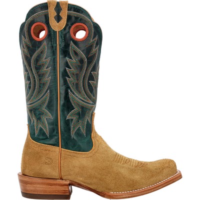 Pre-owned Durango ® Men's Prca Collection Roughout Western Boot In Goldenrod And Deep Teal