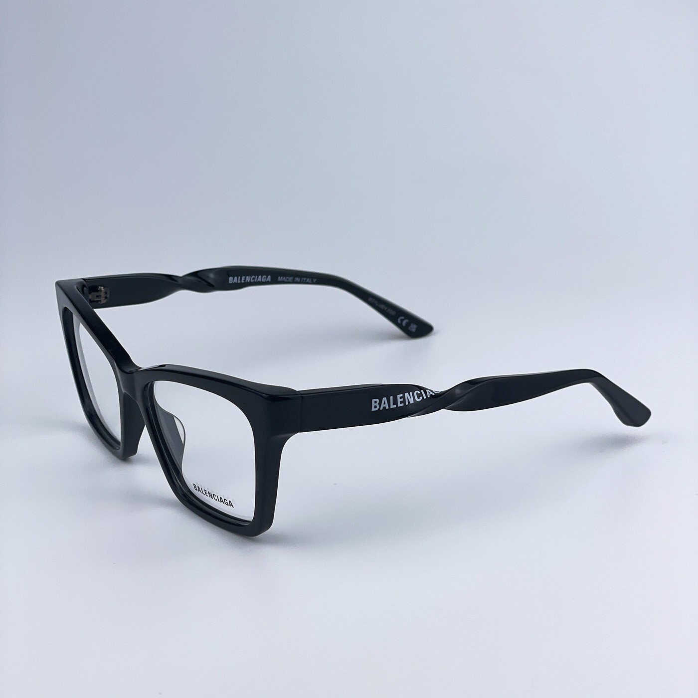 メガネ BALENCIAGA Balenciaga - BB0296O - 001 BLACK BLACK TRANSPARE Balenciaga Bb0296o 001 Glasses Glasses In 001 Black Black