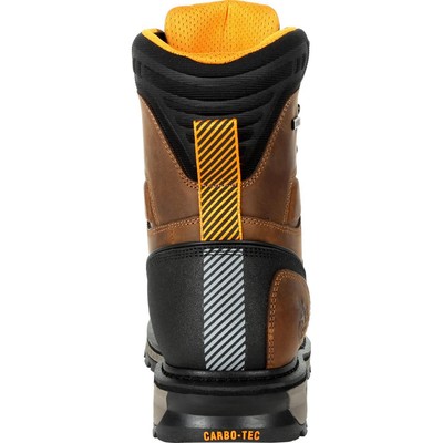 Pre-owned Georgia Boot Carbo-tec Ltx Waterproof Work Boot In Brown