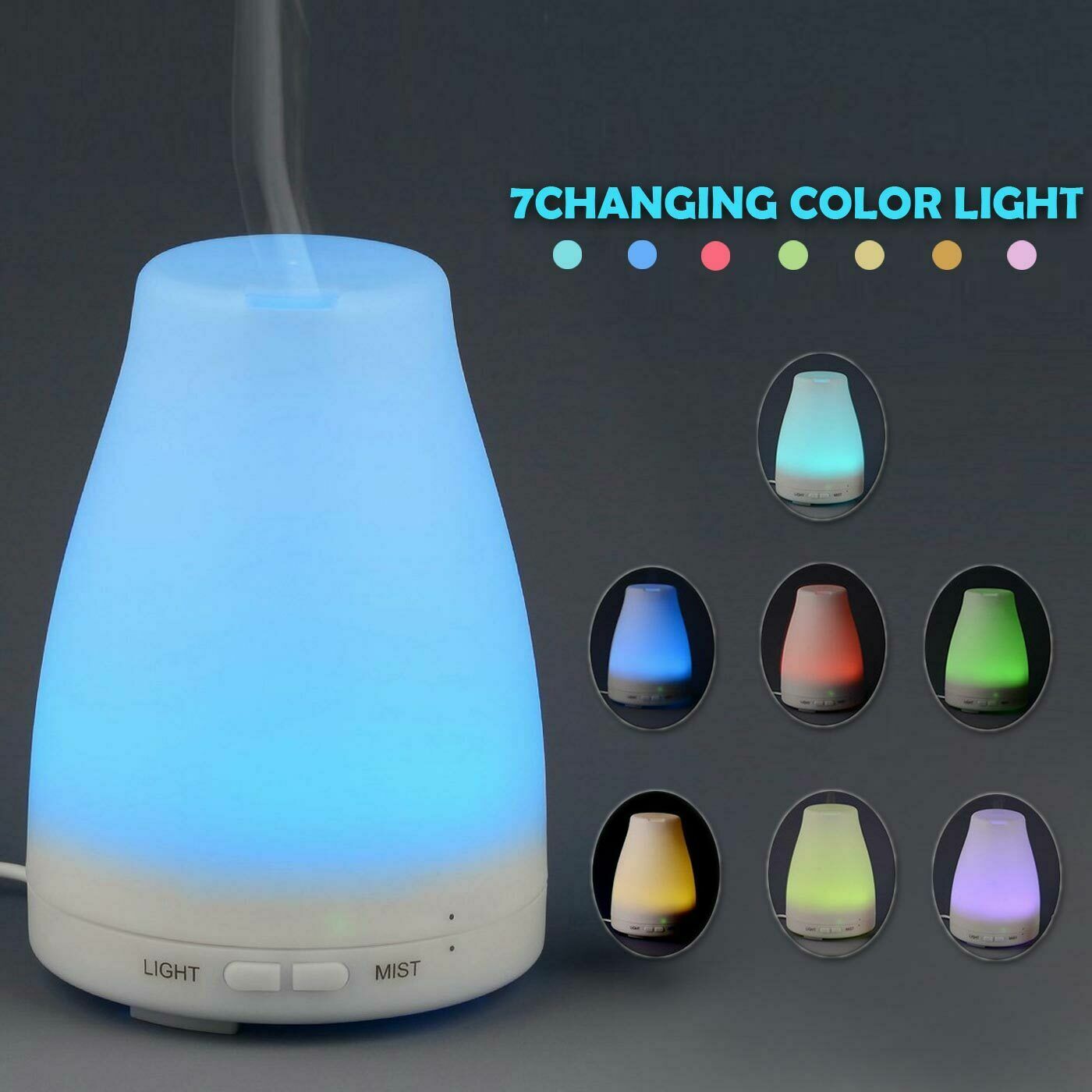 Aroma Diffuse Aromatherapy Led Ultrasonic Humidifier Air Purifier