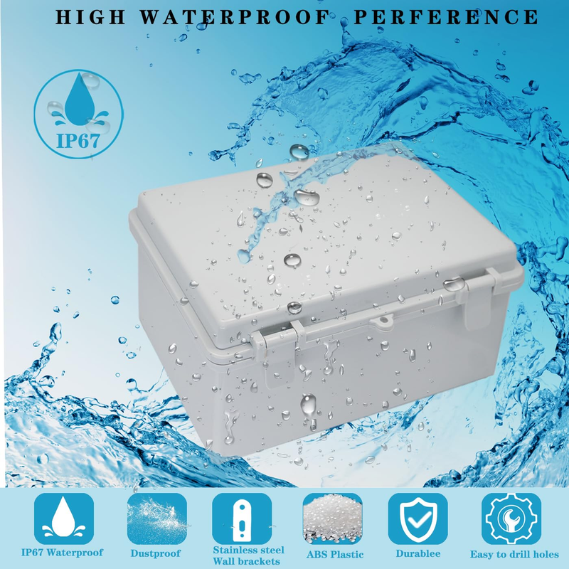 Outdoor Waterproof Electrical Box Junction Box Weatherproof IP67 ABS Plastic ..