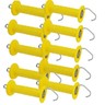 10 Torgriff gelb Haken Torgriffe für Weidezaun Torgriff Set Pferdezaun günstig