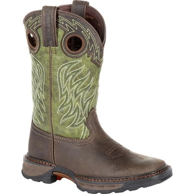 

Ботинки вестерн Lil Durango Maverick XP Big Kids для работы в стиле вестерн, Oiled brown and forest green, DBT0215Y