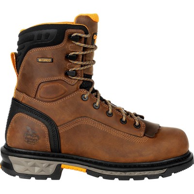Pre-owned Georgia Boot Carbo-tec Ltx Waterproof Work Boot In Brown