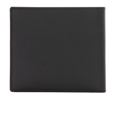 Pre-owned Montblanc Men Wallet  Meisterstück 7163 Slim Bifold In Black Leather For Card Id