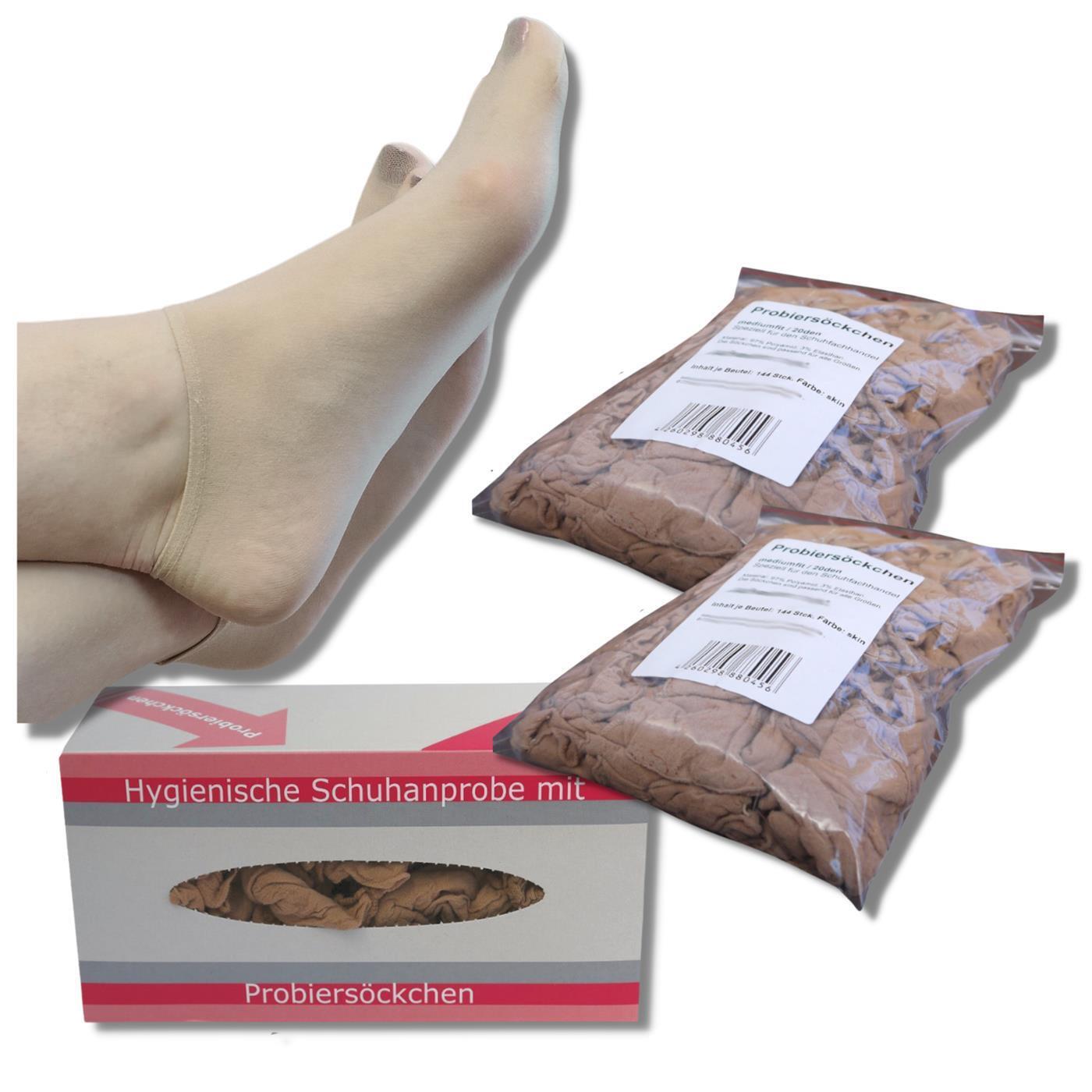 Bentini Probierstrümpfe | Probiersocken im Nachfüllbeutel | natur