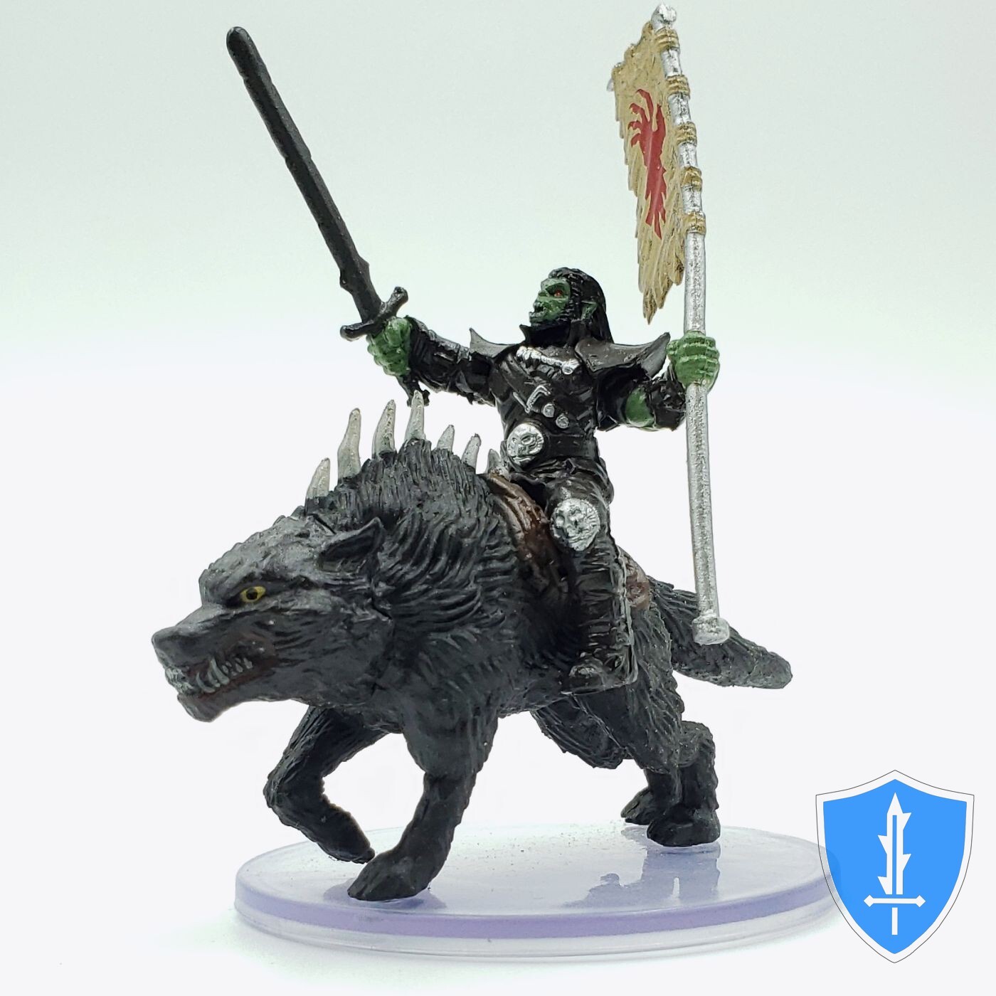 Orc Rider on Dire Wolf - Rusty Dragon Inn #44 Pathfinder Battles