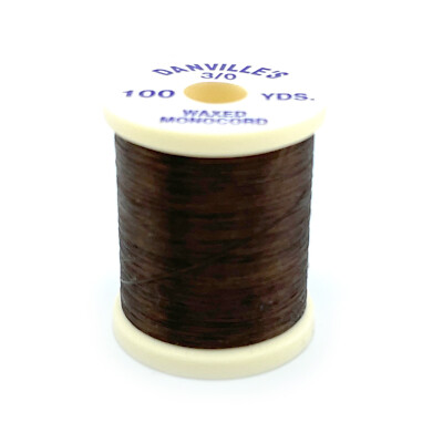 DANVILLE 3/0 MONOCORD WAXED THREAD - Fly Tying Mono Spool - 12 Colors Available!
