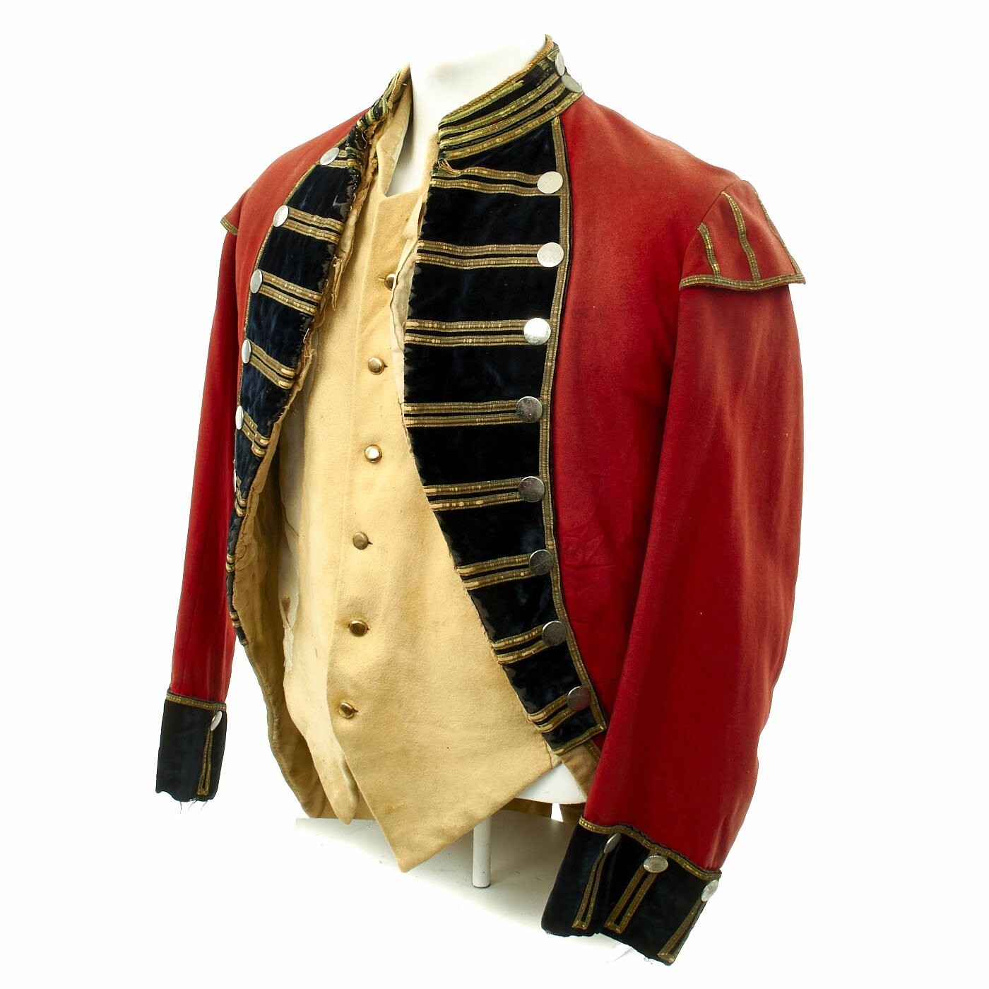 Pre-owned Uniform Men Red First Company Governor Foot Guard  Coat Hartford Ct Formed