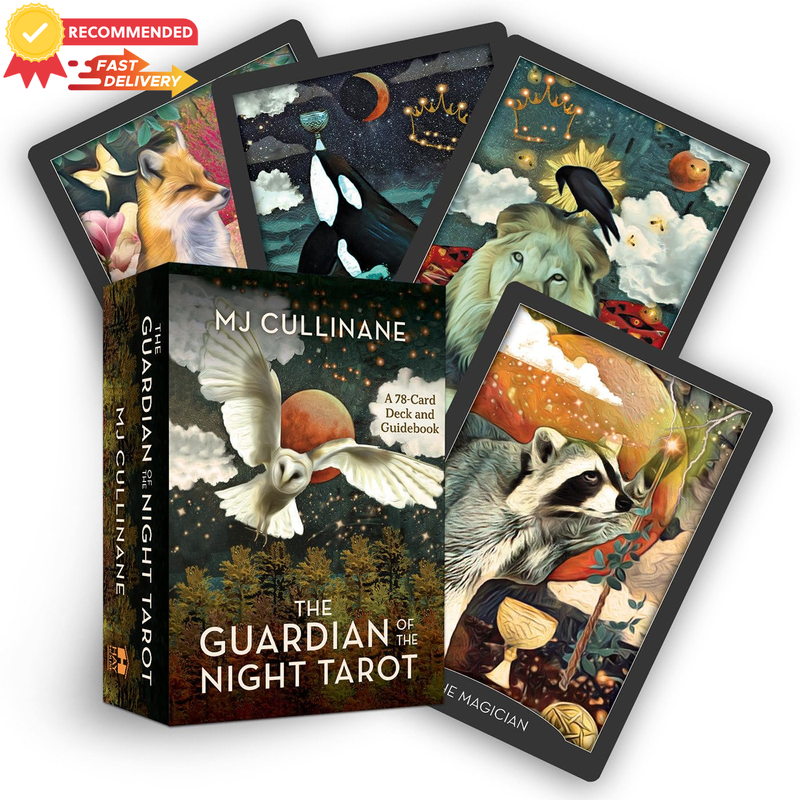 Guardian of the Night Tarot Deck, 78 Cards & Guidebook, Tarot Card Set
