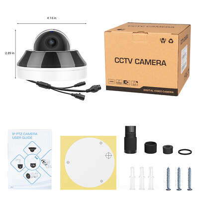 Hikvision 8CH 8POE NVR 6MP IR POE 3X Optical Zoom PTZ Dome IP Camera CCTV Lot US