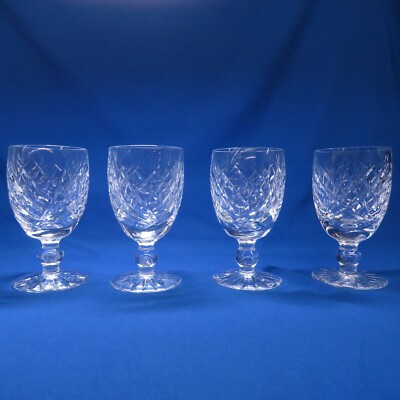 WATERFORD crystal DONEGAL pattern White WINE GOBLET or GLASS 4-1//2/"