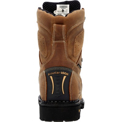 Pre-owned Georgia Boot Comfort Core Composite Toe Waterproof Logger Work Boot In Crazy Horse