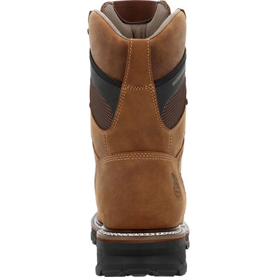 Pre-owned Georgia Boot Ltx Logger 9" Waterproof Work Boot In Brown