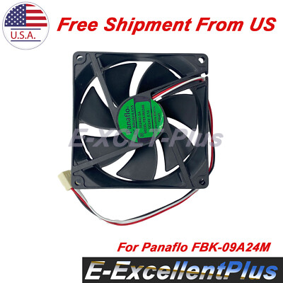 Panaflo FBK-09A24M 24V 0.1A 3 Pin Large Air Volume Silent Cooling Fan 90*25mm